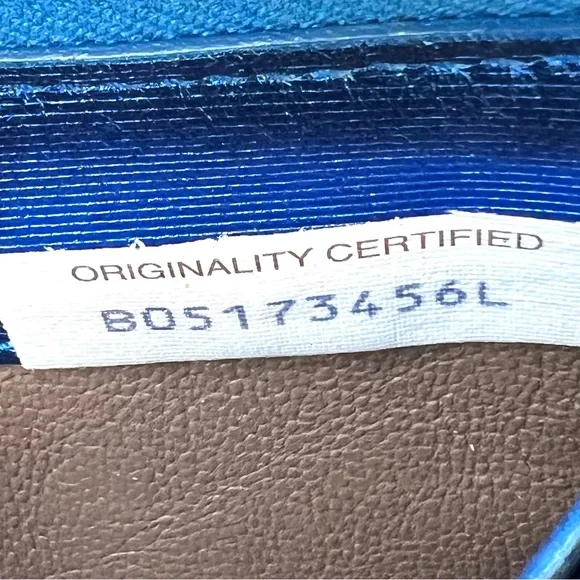 Bottega Veneta Metallic Blue Intrecciato Leather Zip Around Wallet - Picture 8 of 9